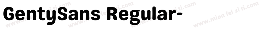 GentySans Regular字体转换